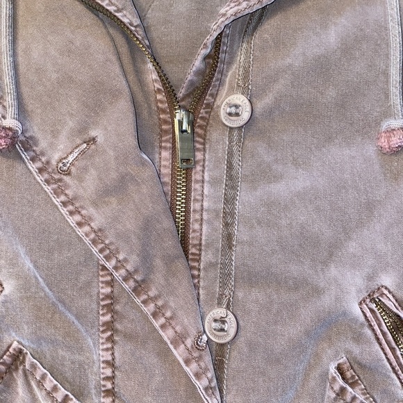 Small American Eagle Outfitters Mauve/Purple Jacket with a Removable Vest - Picture 3 of 7